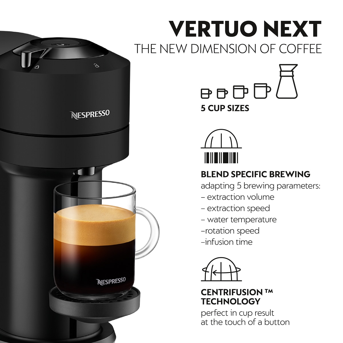 NESPRESSO GCV1 Vertuo Next Coffee Machine