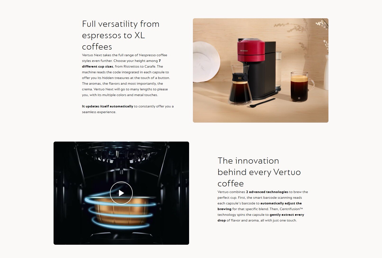 NESPRESSO GCV1 Vertuo Next Coffee Machine