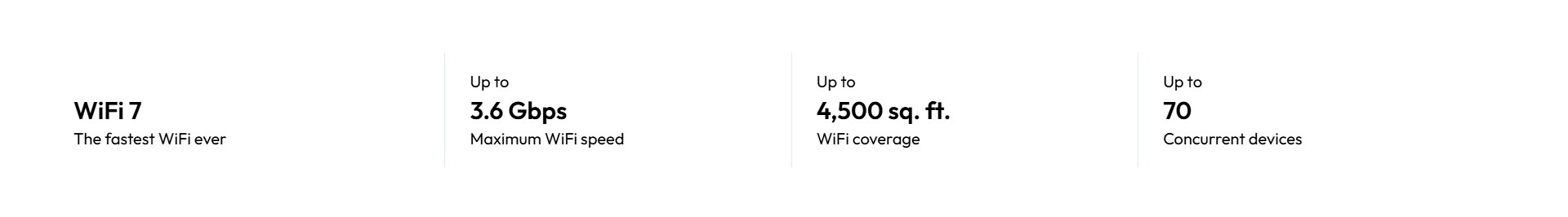 NETGEAR Orbi RBE373 Dual-band BE3600 Mesh WiFi 7 System (3-pack)