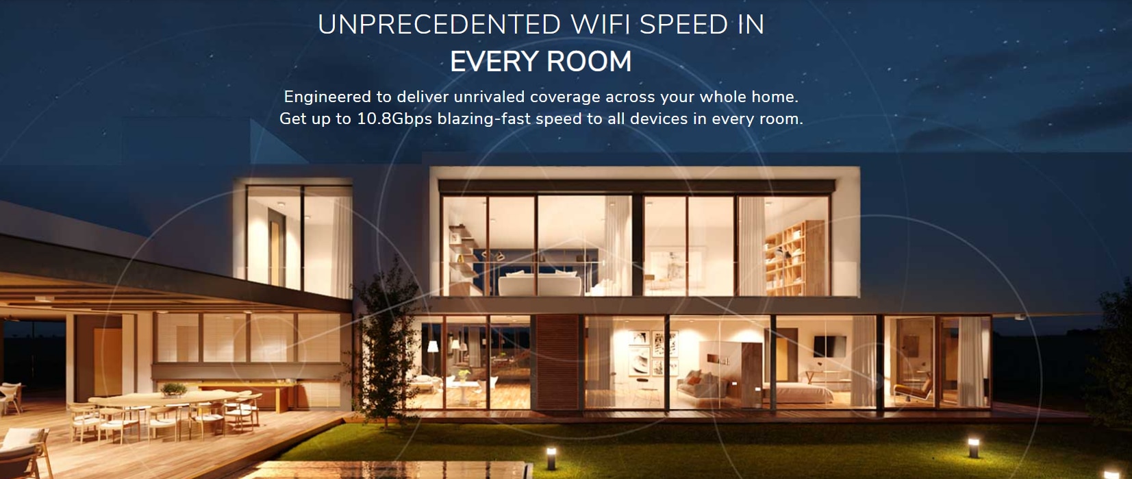 NETGEAR RBKE963B Orbi Mesh WiFi 6E 四頻無線系統 - 3 件裝 黑色