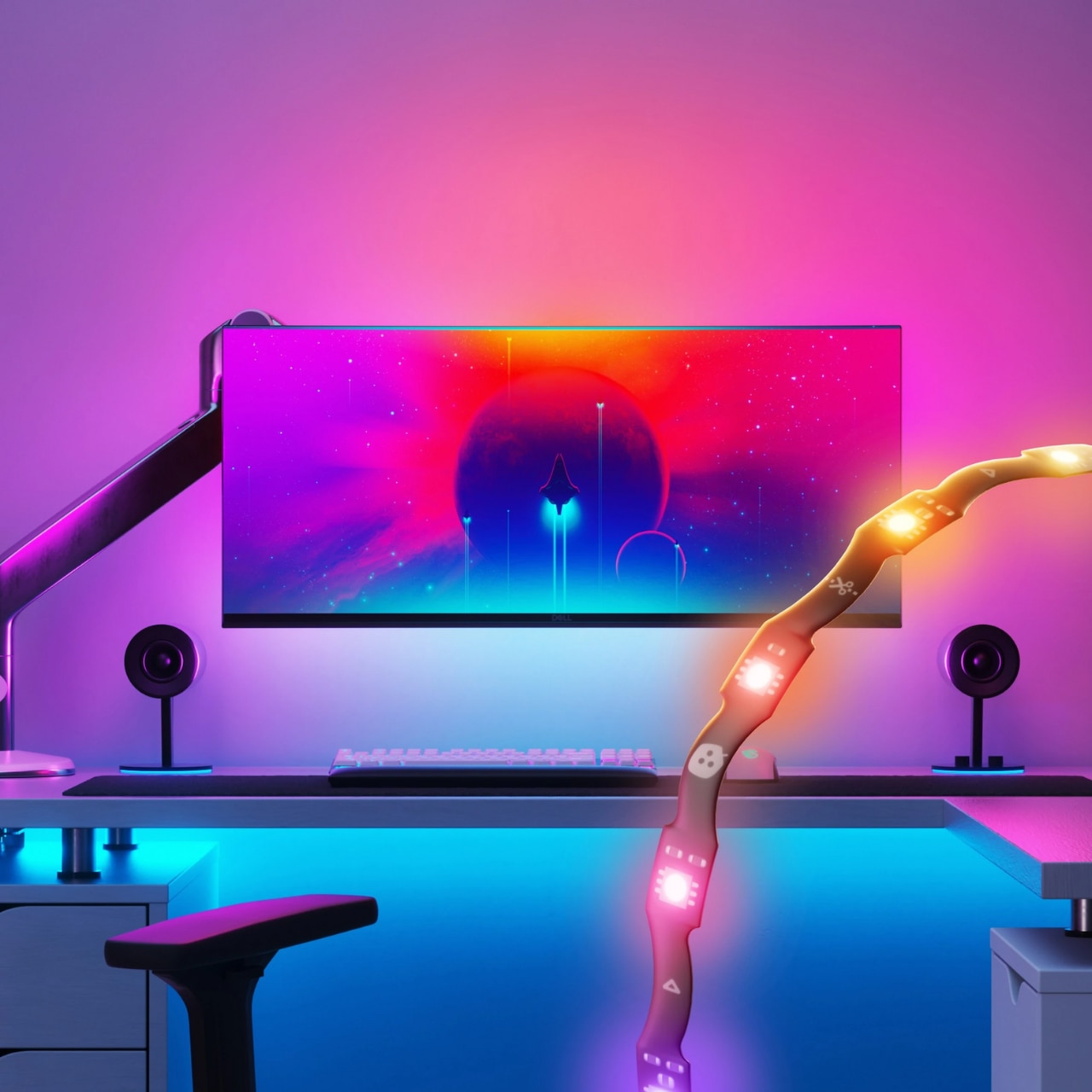 Nanoleaf PC 螢幕鏡像多色燈帶 2.5 米