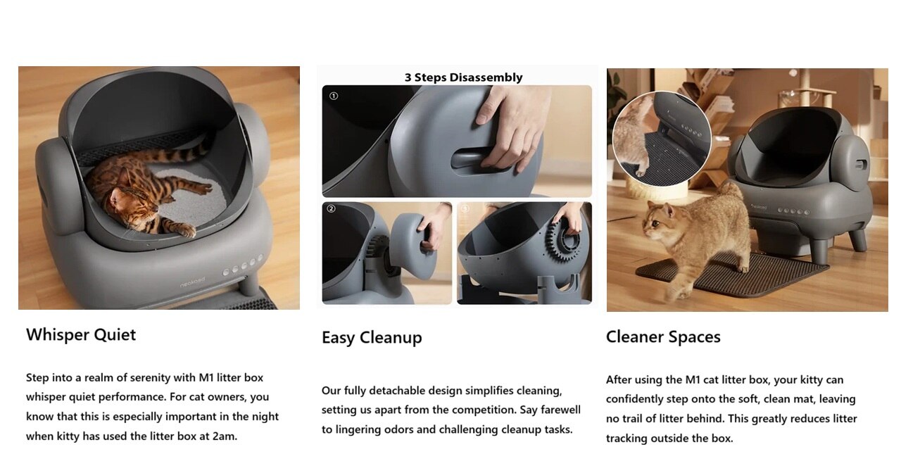 Neakasa M1 Plus Open Top Self-Cleaning Cat Litter Box