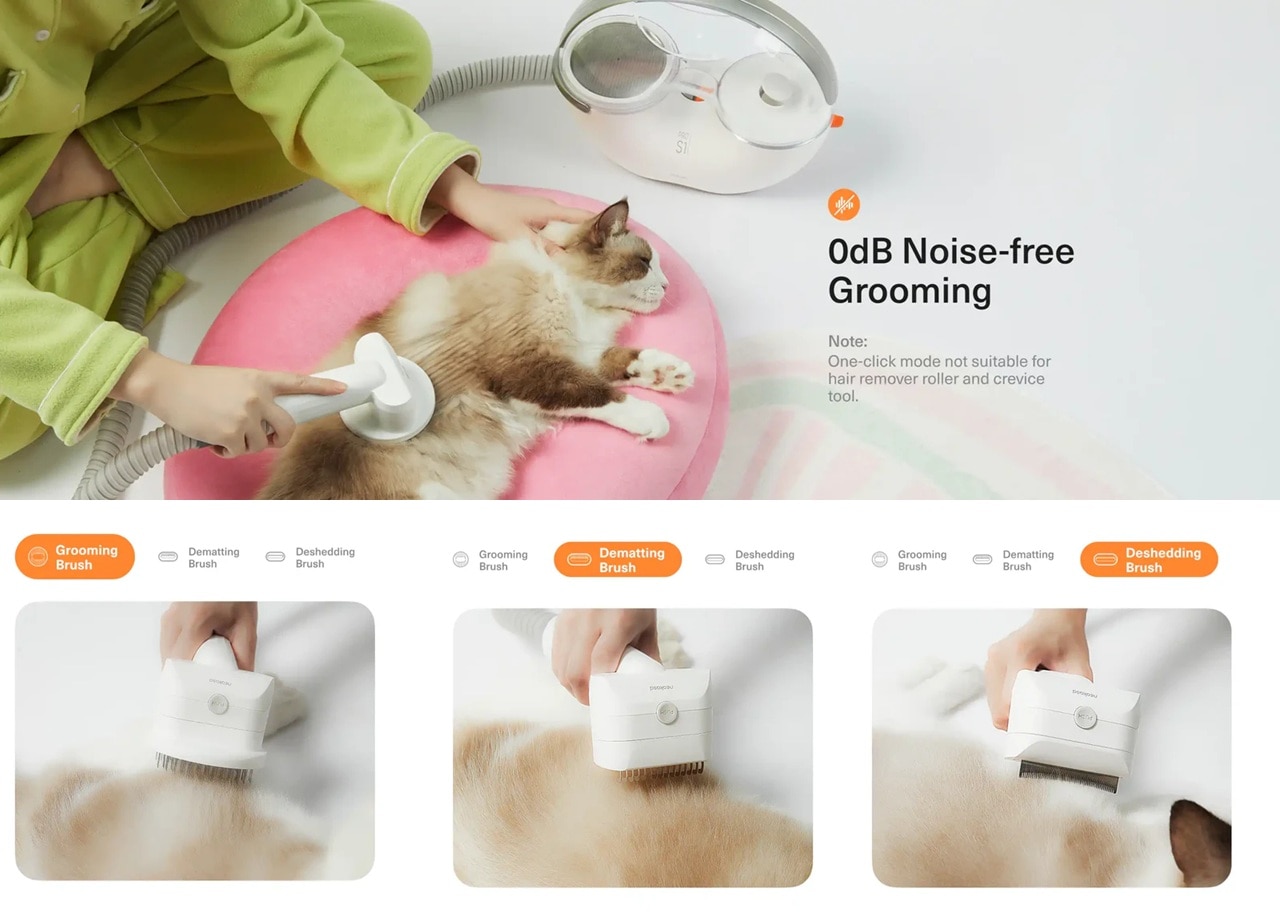 Neakasa S1 Pro 7-in-1 Pet Grooming Vacuum for Dogs Cats