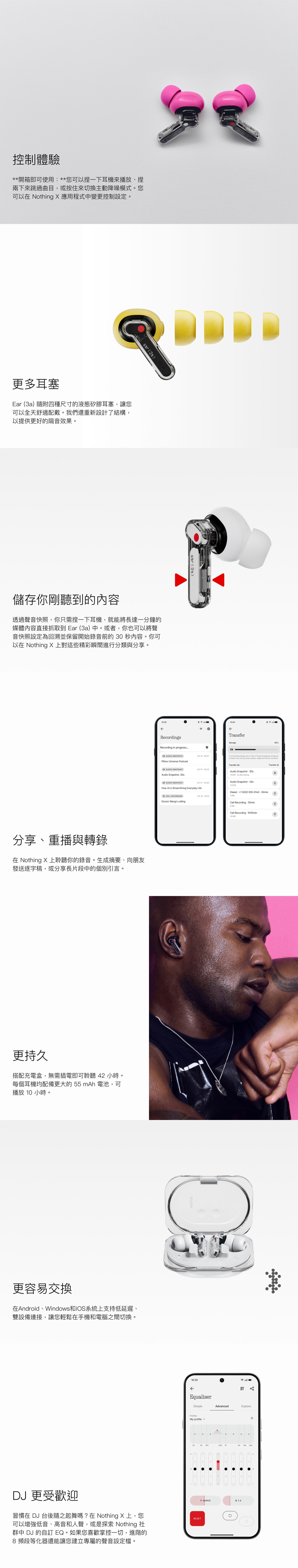 Nothing ear (3a) Bluetooth Headset