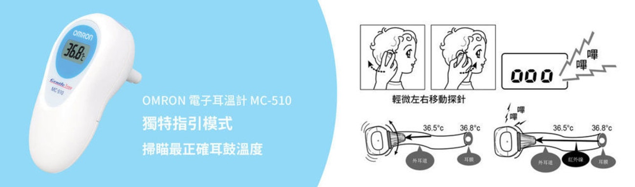 OMRON歐姆龍 MC-510 電子耳溫計