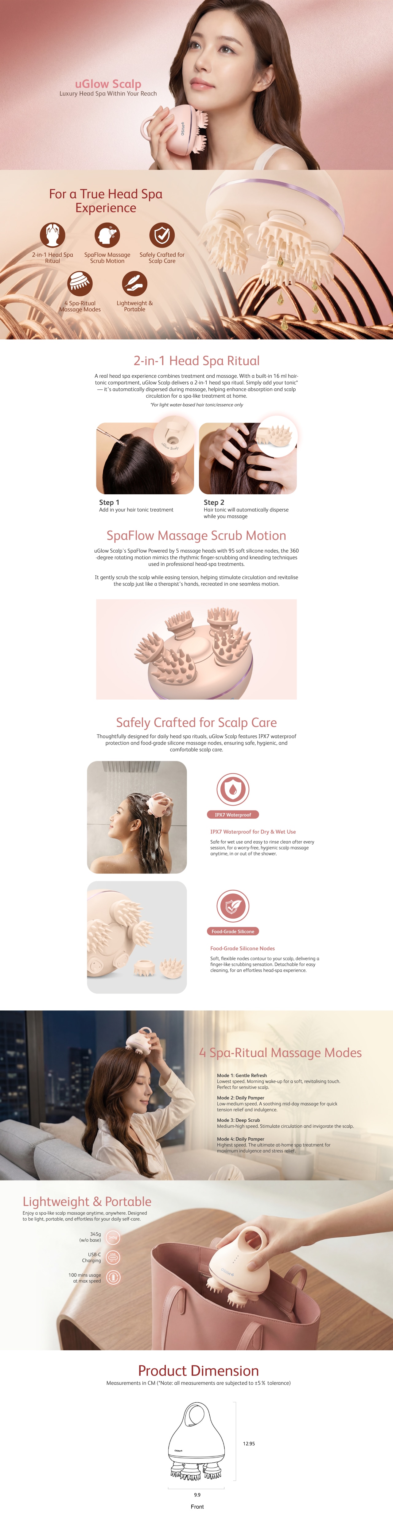 OSIM uGlow Scalp Head Massager