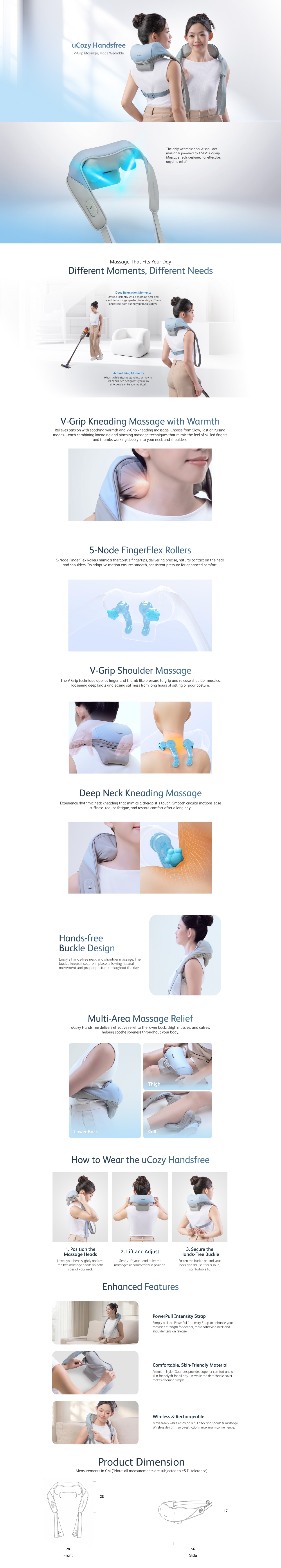 OSIM uCozy Handsfree Shoulder Massager