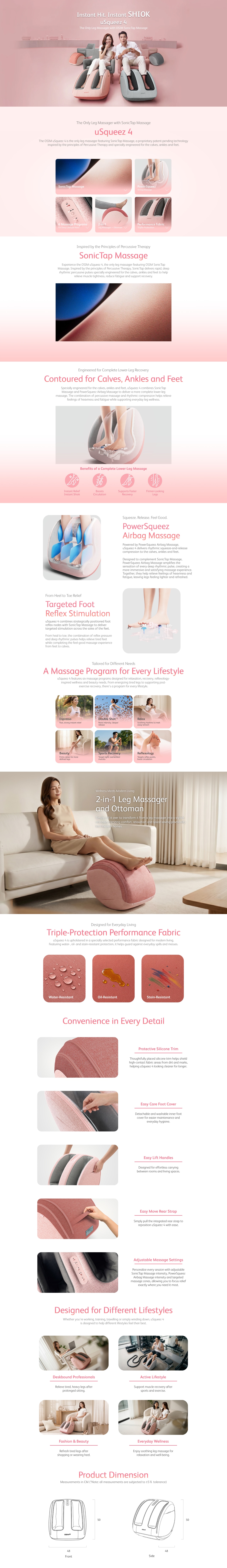 OSIM uSqueez 4 Foot Massager