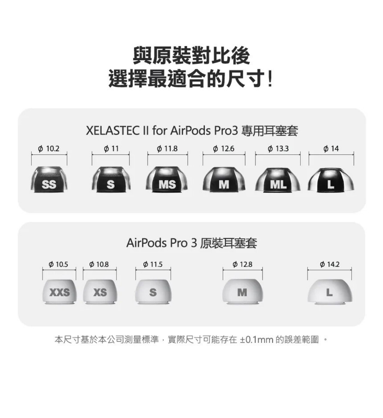 AZLA SednaEarfit XELASTEC II for AirPods Pro 3