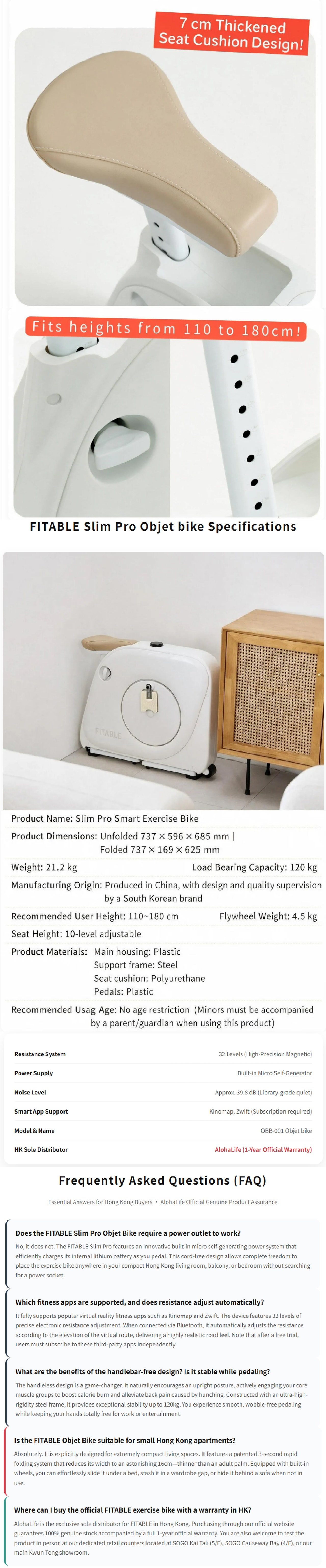 OTHERS Slim Pro OBB-001 Smart Objet Bike