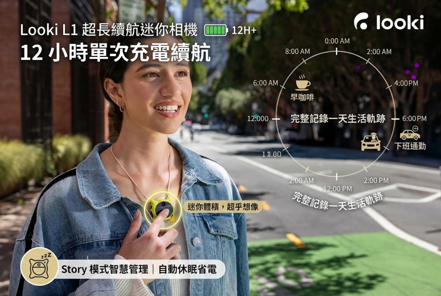 Looki L1 隨身 AI 攝錄機 智能穿戴