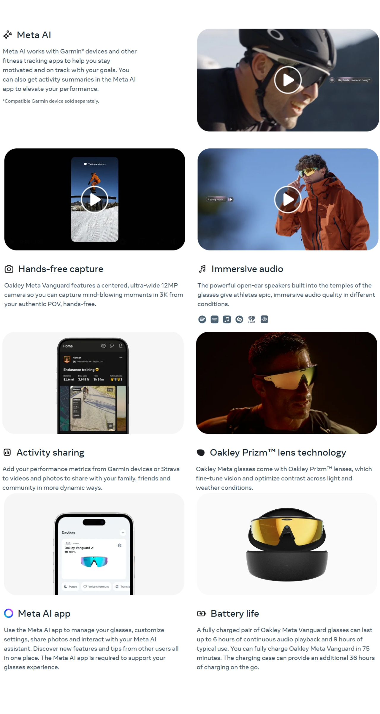 Oakley Meta Vanguard Smart Wearable