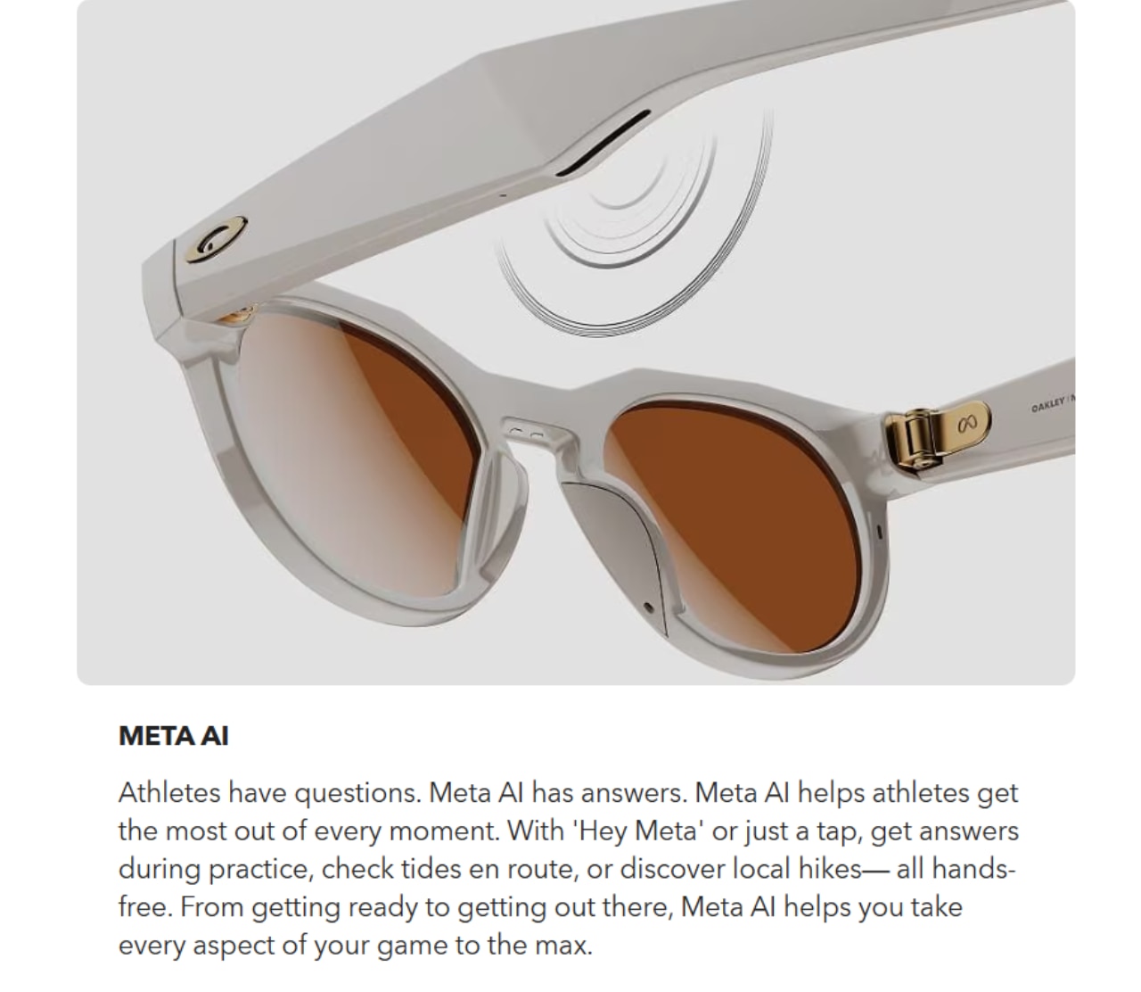 Oakley Meta HSTN - 標準 高鼻樑 暖灰色鏡框 Prizm Ruby 鏡片