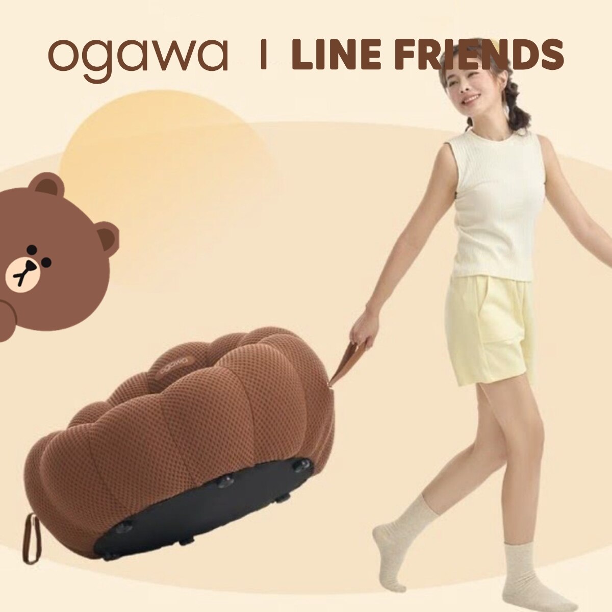 Ogawa Line Friends 泡泡按摩梳化 OF-3588