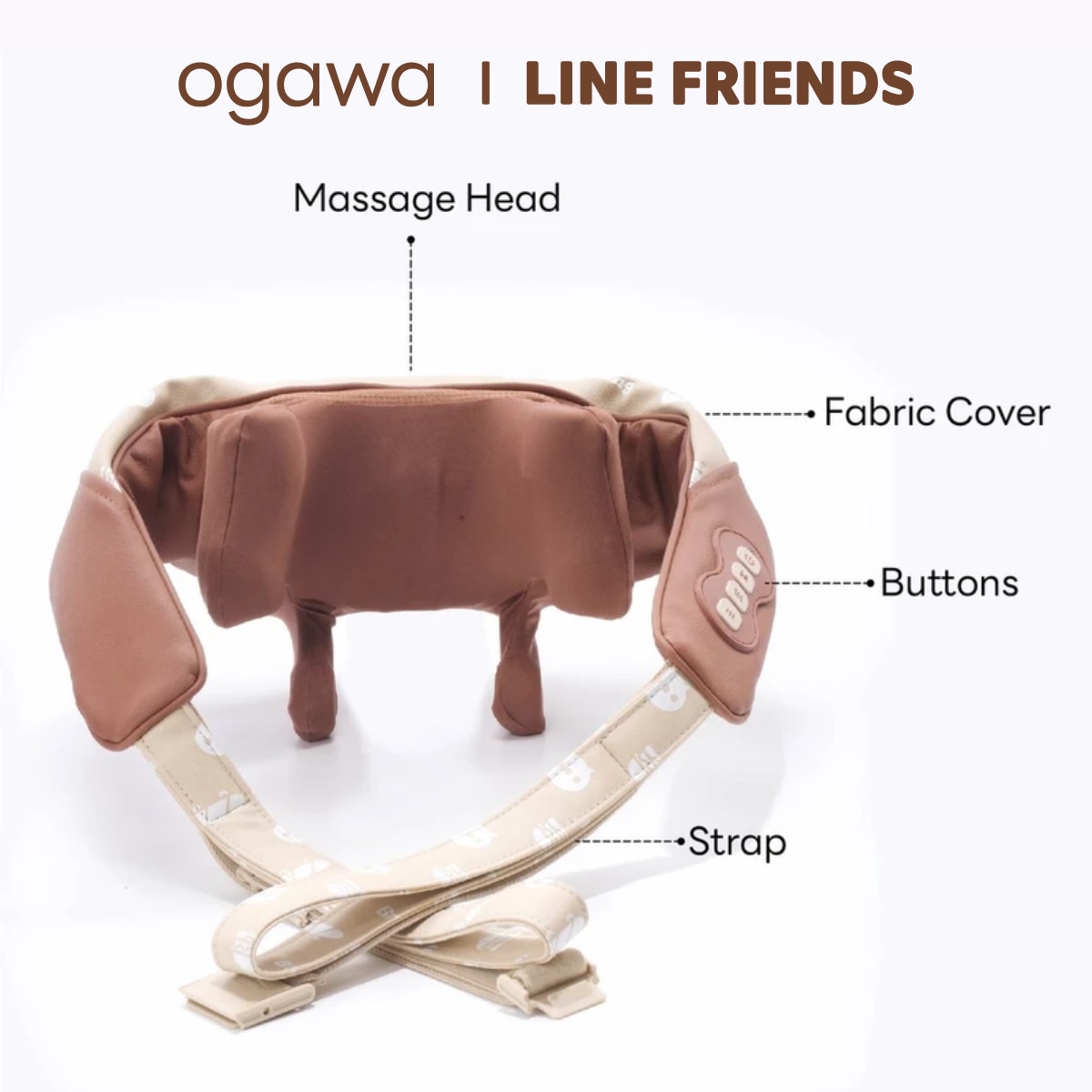 Ogawa Line Friends Neck and Shoulder Massager OG-2628