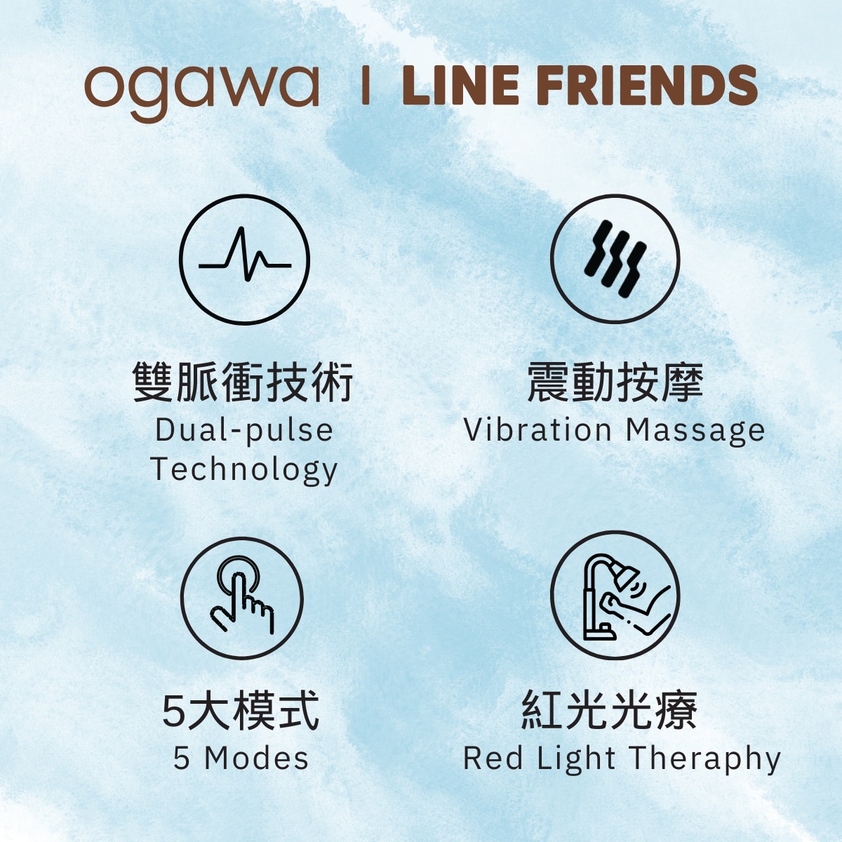 Ogawa Line Friends EMS Neck Massager OL-0842