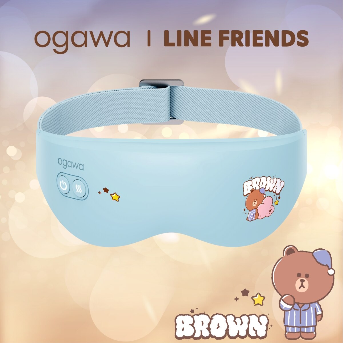 Ogawa Line Friends 噴霧熱敷按摩眼罩 OY-0502