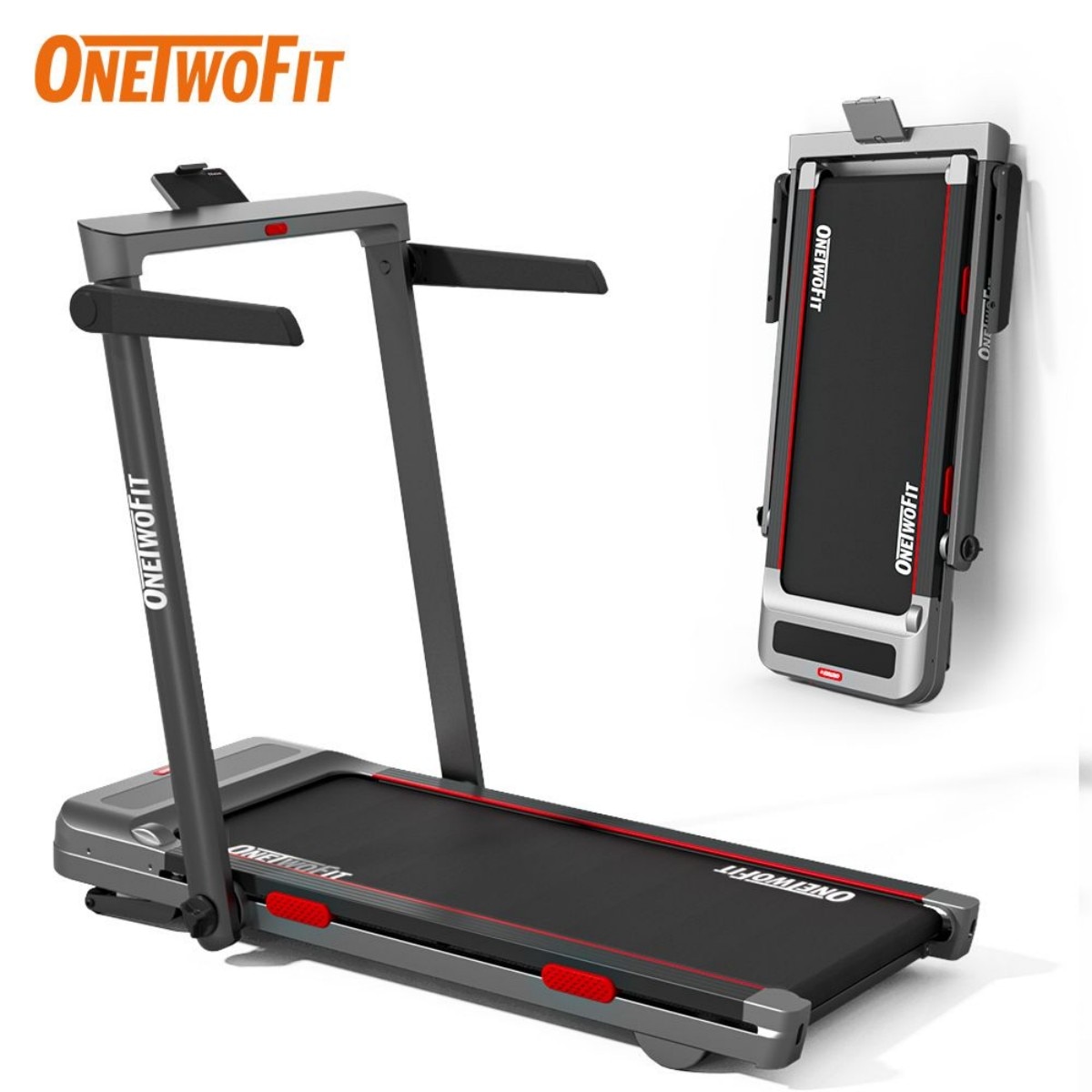 OneTwoFit 新款走跑二合一全折疊跑步機 [帶藍牙音響APP]--OT033601