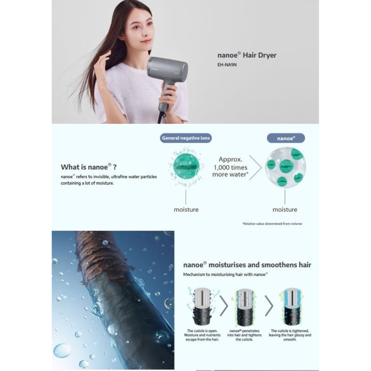 PANASONIC EH-NA9N/H nanoe® Hair Dryer