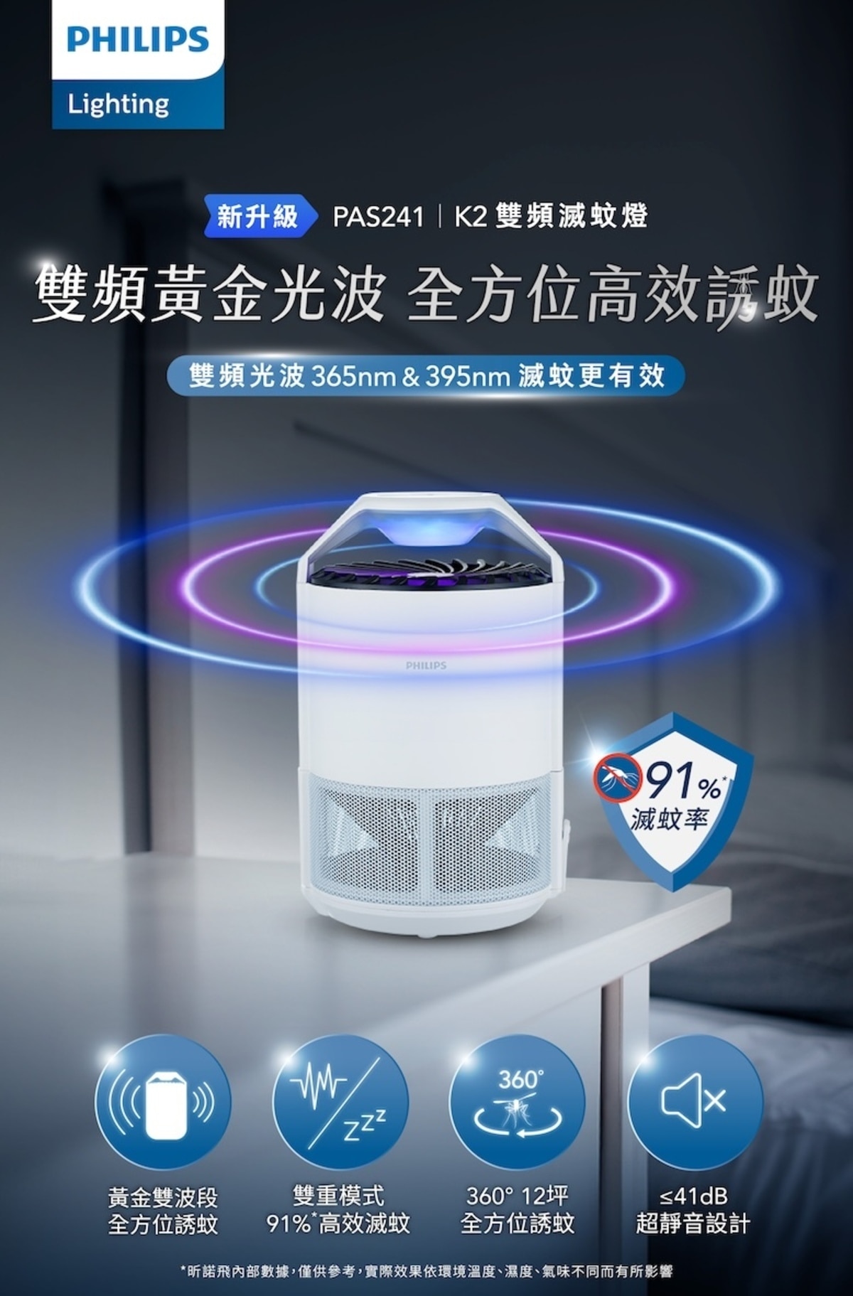 PHILIPS PAS241 K2 Bug Zapper lamp