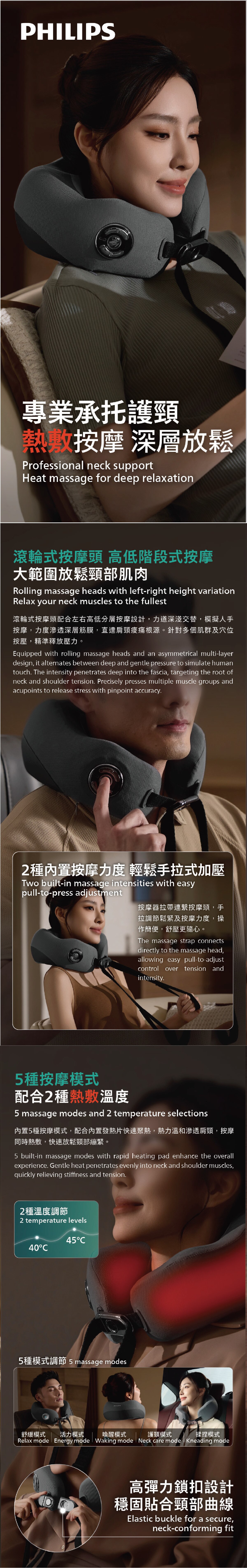 PHILIPS Neck Massager PPM3308DG/90