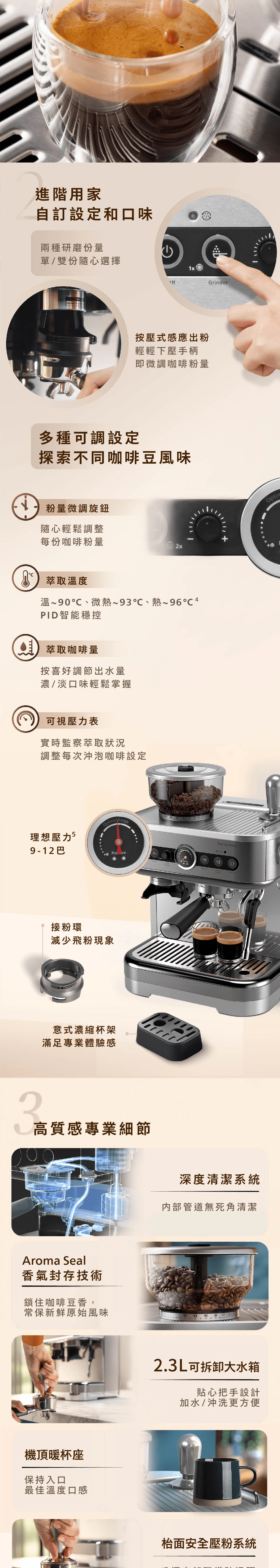 PHILIPS 飛利浦 PSA3228/01 Barista Brew 半自動意式咖啡機