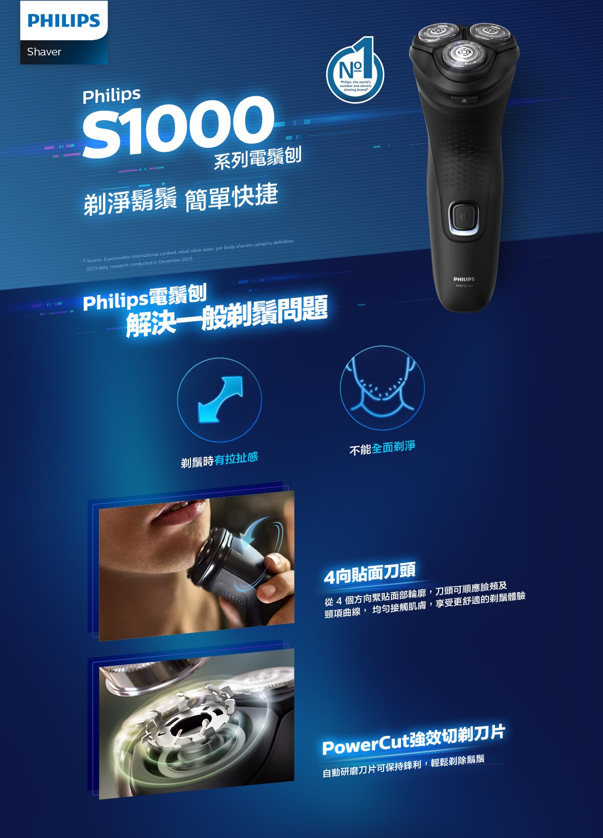 PHILIPS Series1000 Shaver S1141/00