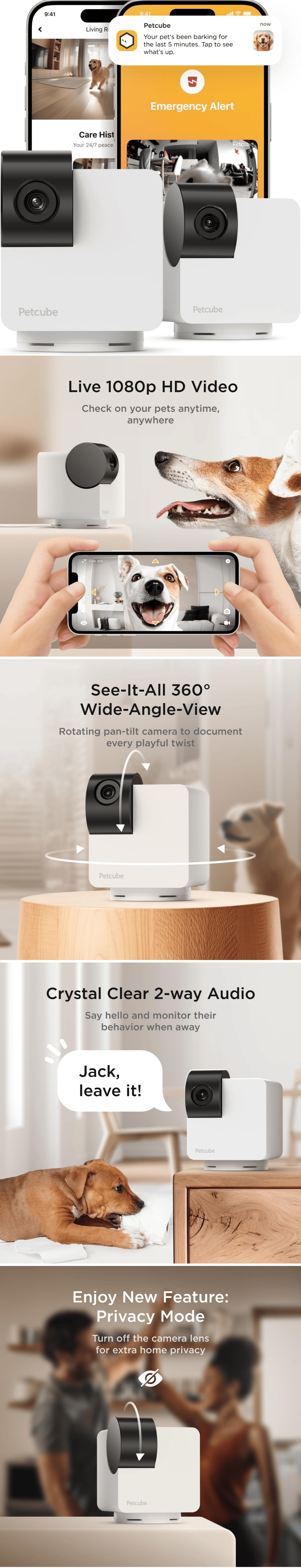 Petcube Cam 360 Indoor Pet Smart Camera