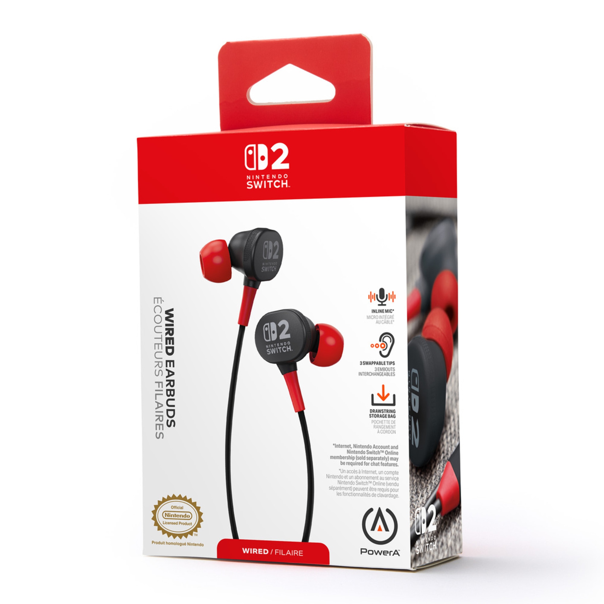 PowerA 任天堂 Switch 2 官方授權有線耳機