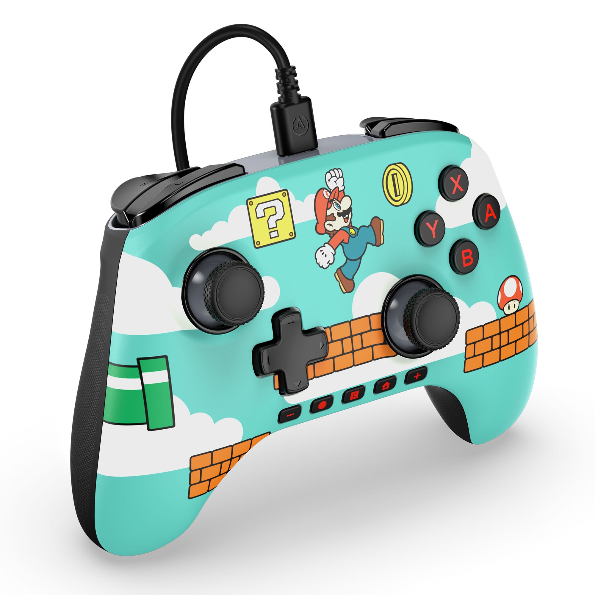 PowerA Nintendo Switch 2 Officially Licensed Advantage Wired Contrller - Mario Time (NSGP0527-01)