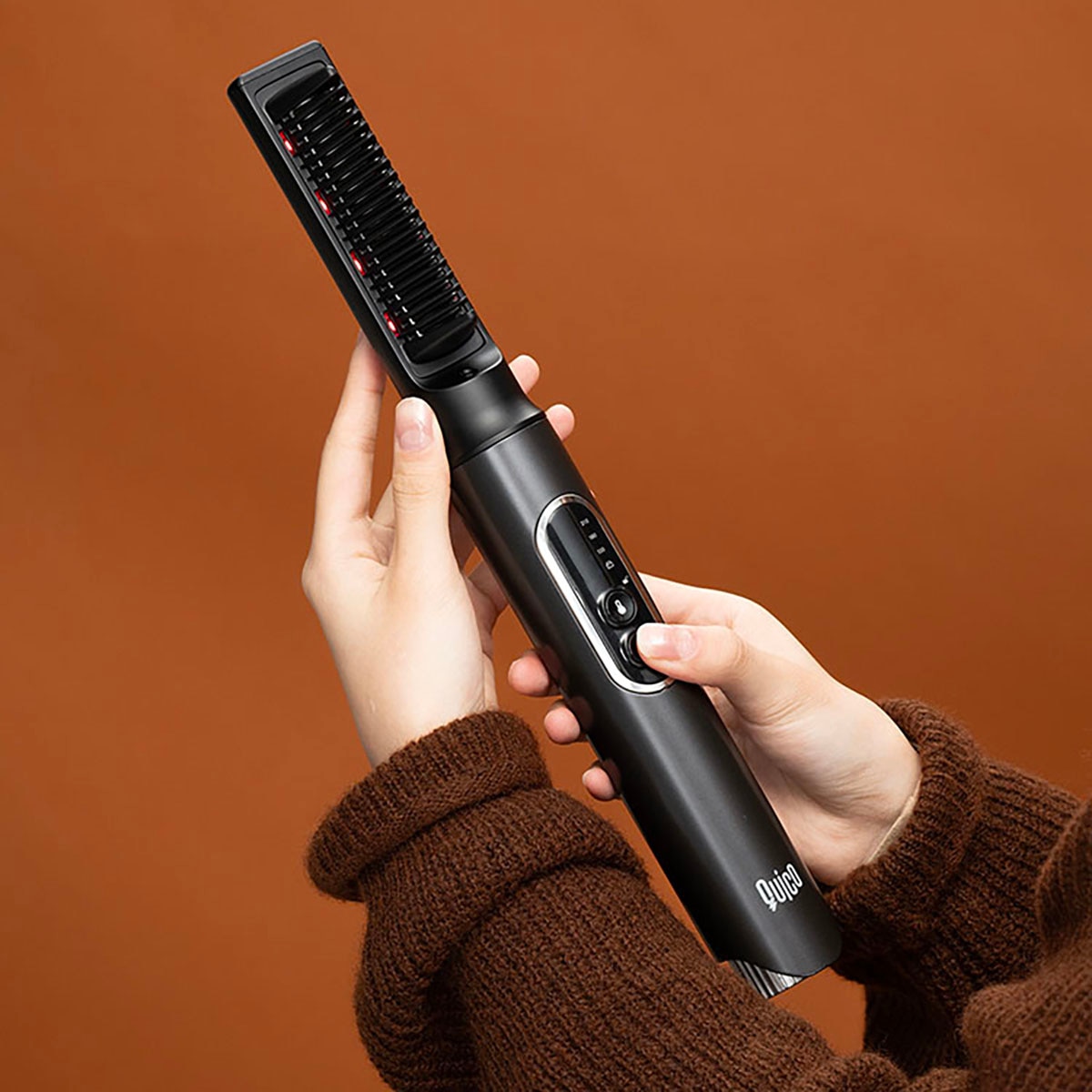 QUICO HC502-BLK Q-Swap FIR Ionic Cordless Styling Brush