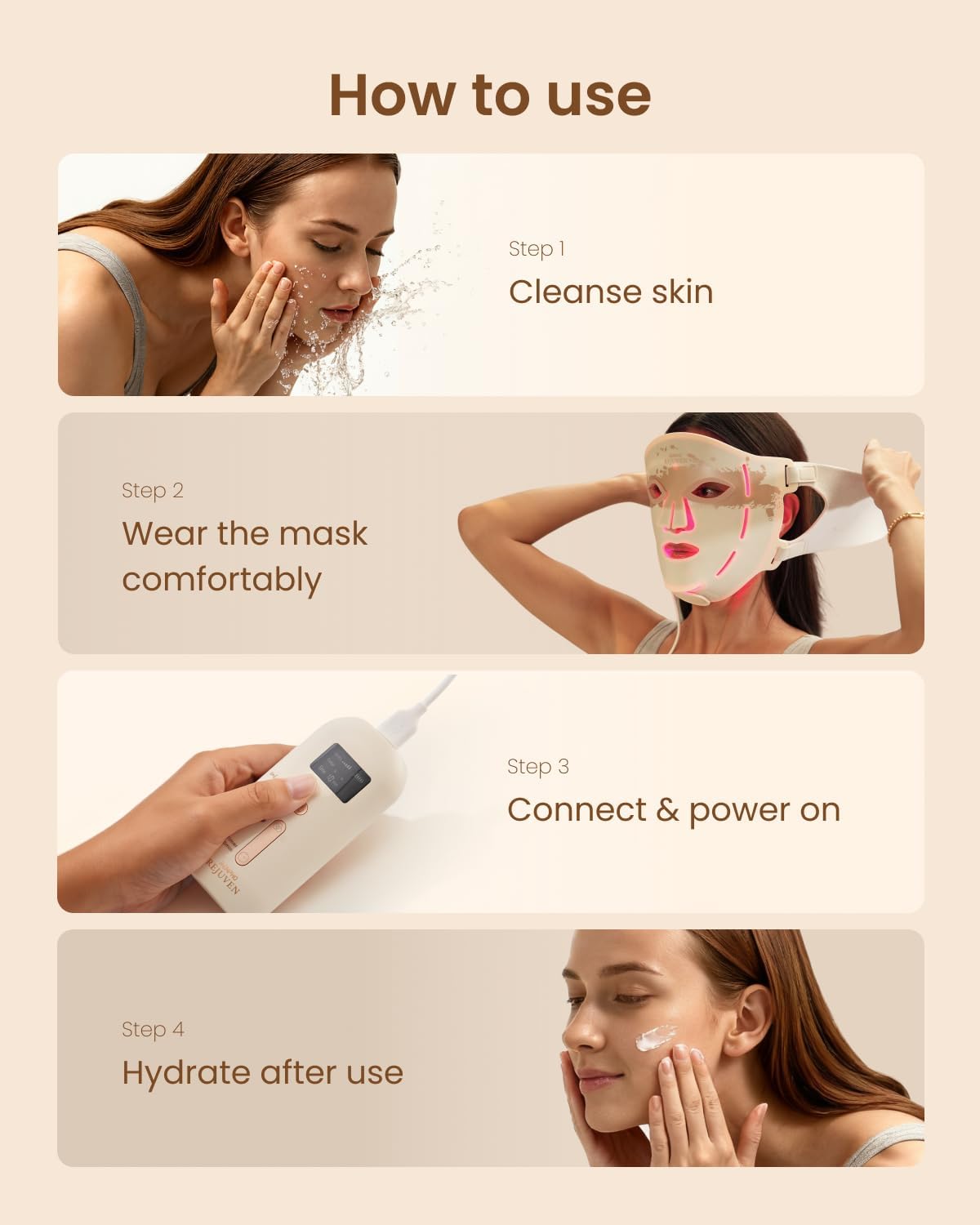 RENPHO REJUVEN ARTEMIS LED光療面膜 E100B