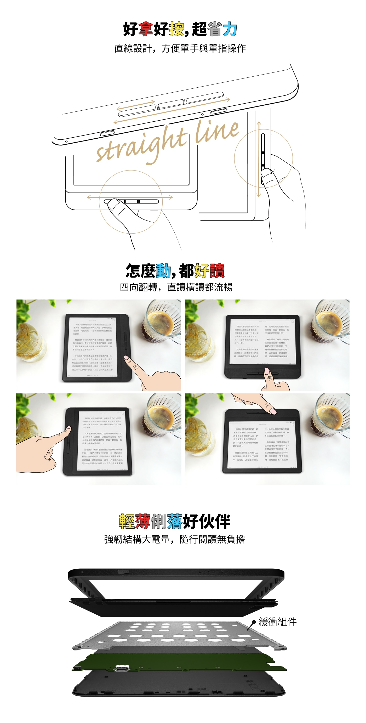 Readmoo 7 吋 mooInk Nana 彩色電子書閲讀器