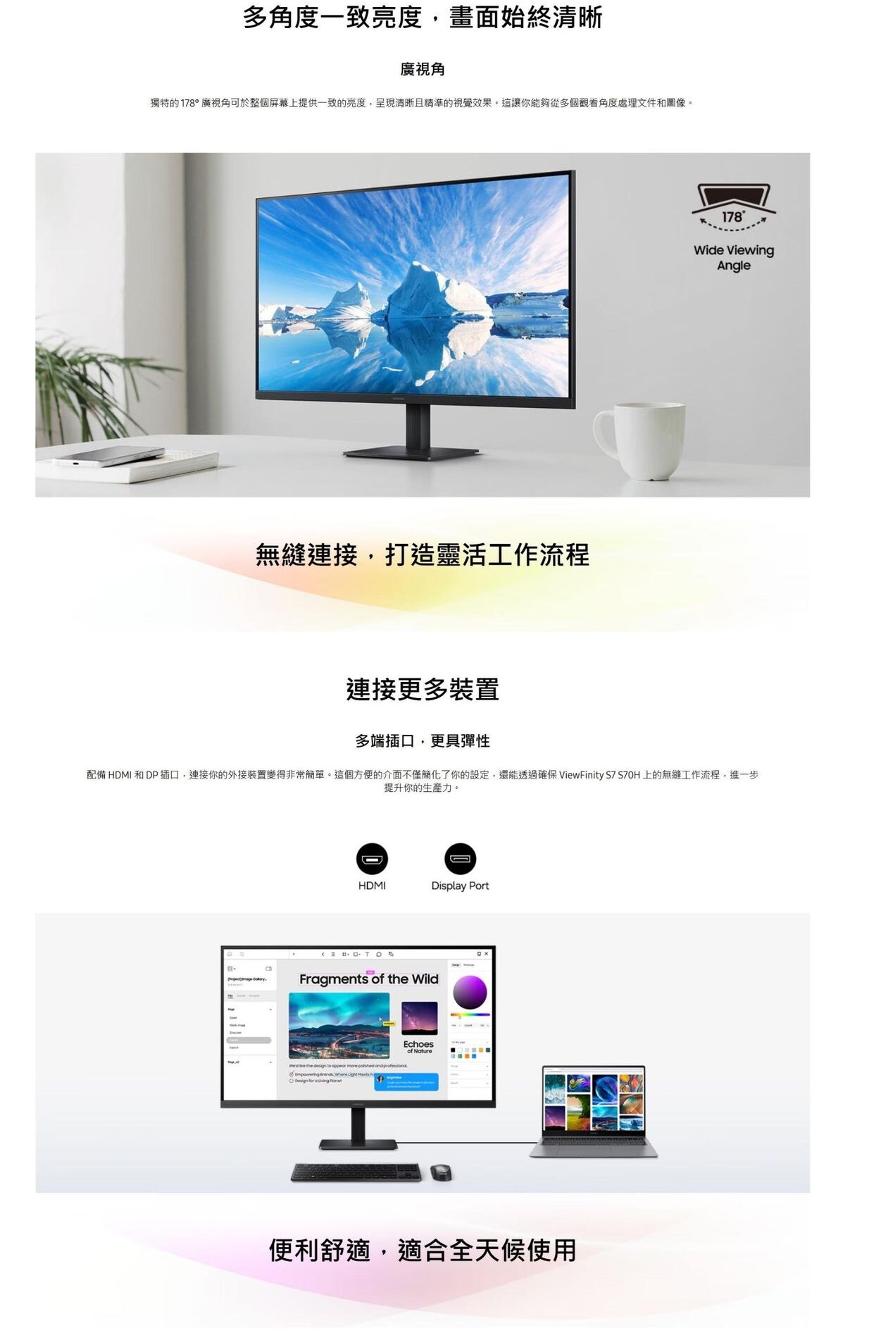 SAMSUNG 三星電子 LS32H704EACXXK 32