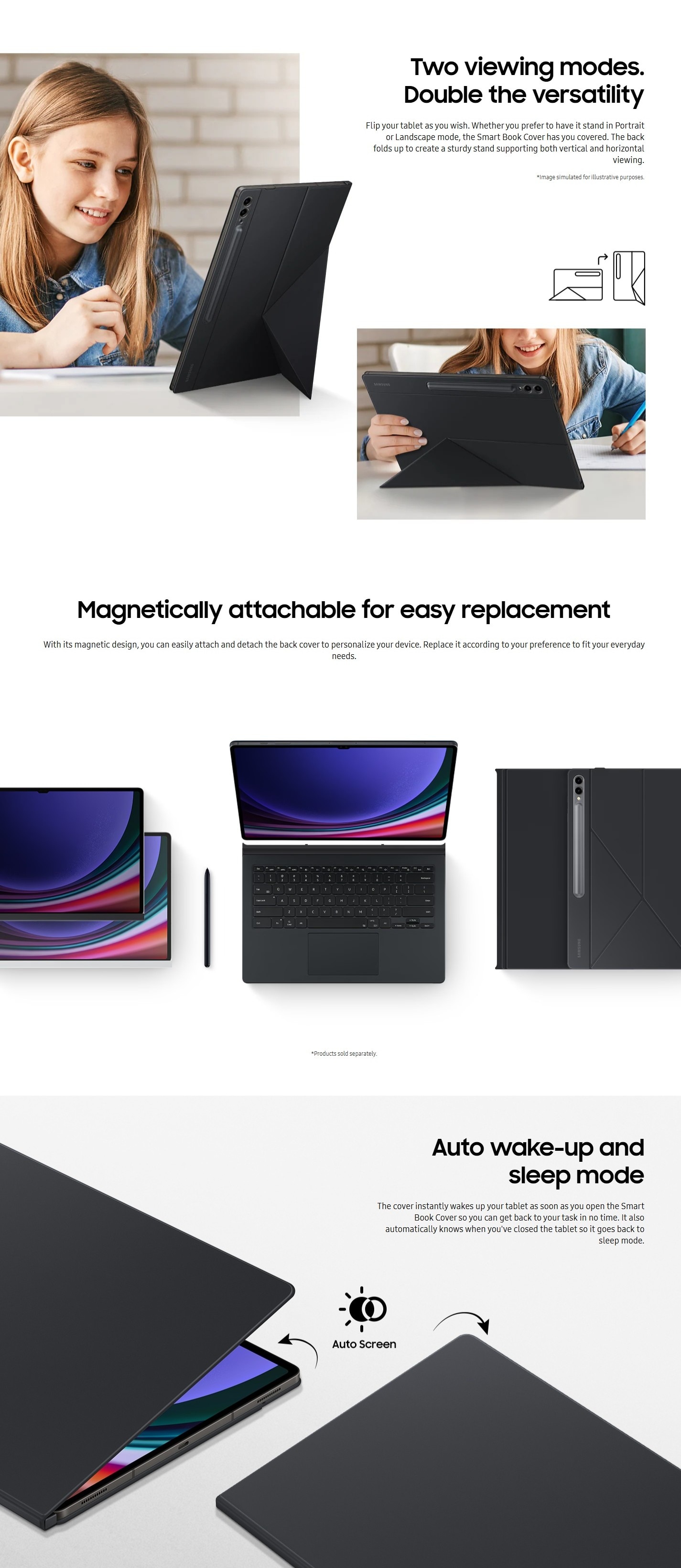 SAMSUNG Galaxy Tab S10 Ultra Smart Bookcover