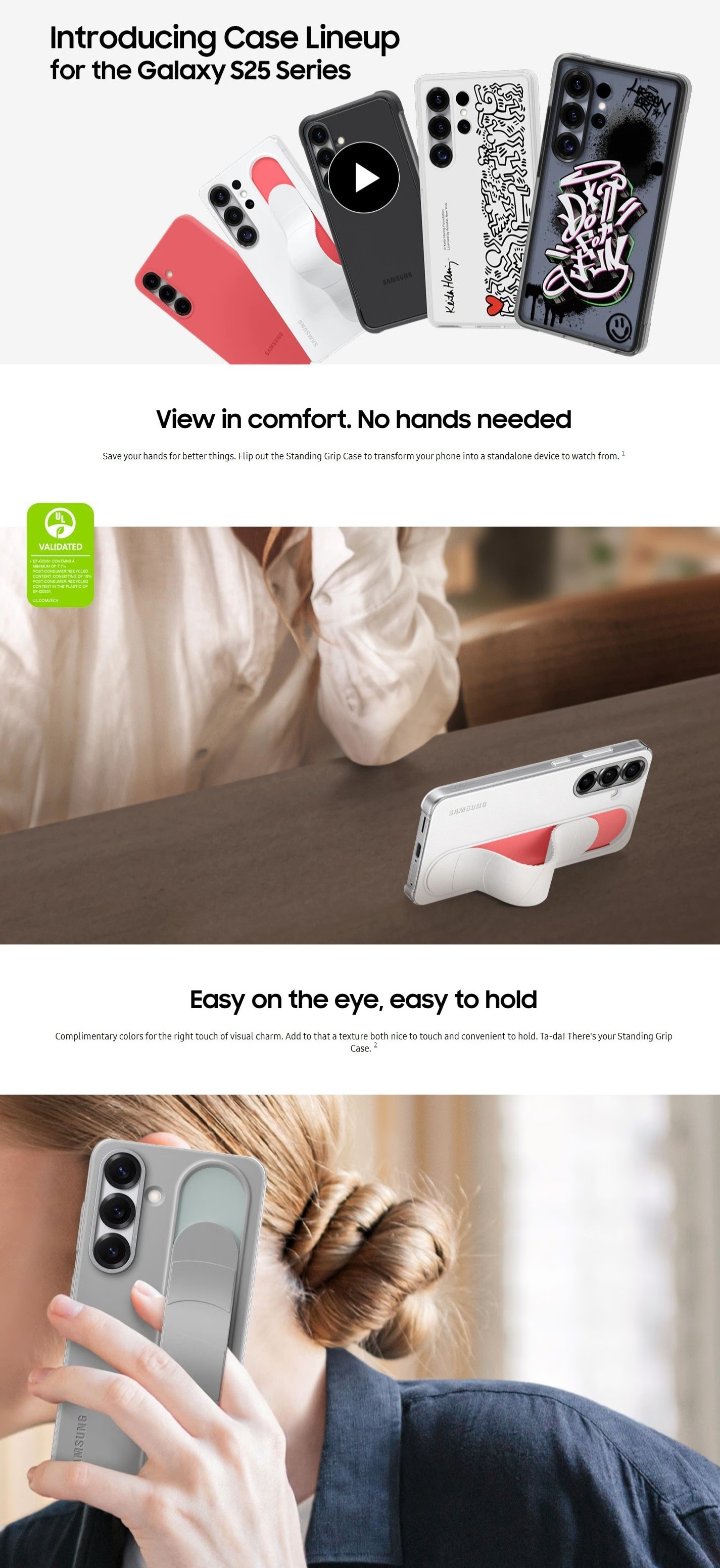 SAMSUNG Galaxy S25+ Standing Grip Case