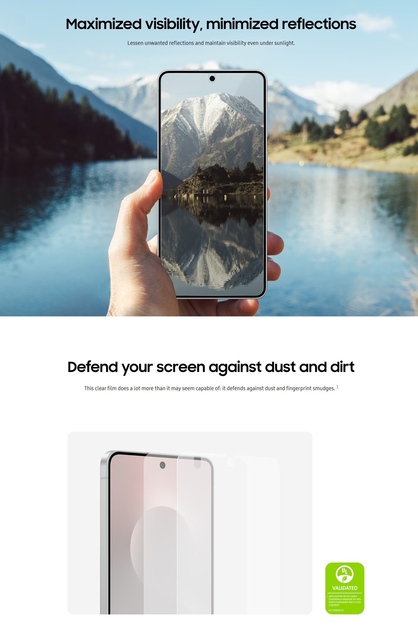 SAMSUNG Galaxy S25 Anti-Reflecting Screen Protector