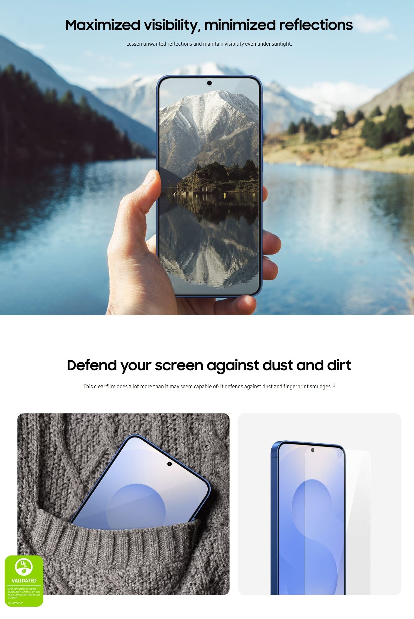 SAMSUNG Galaxy S25+ Anti-Reflecting Screen Protector