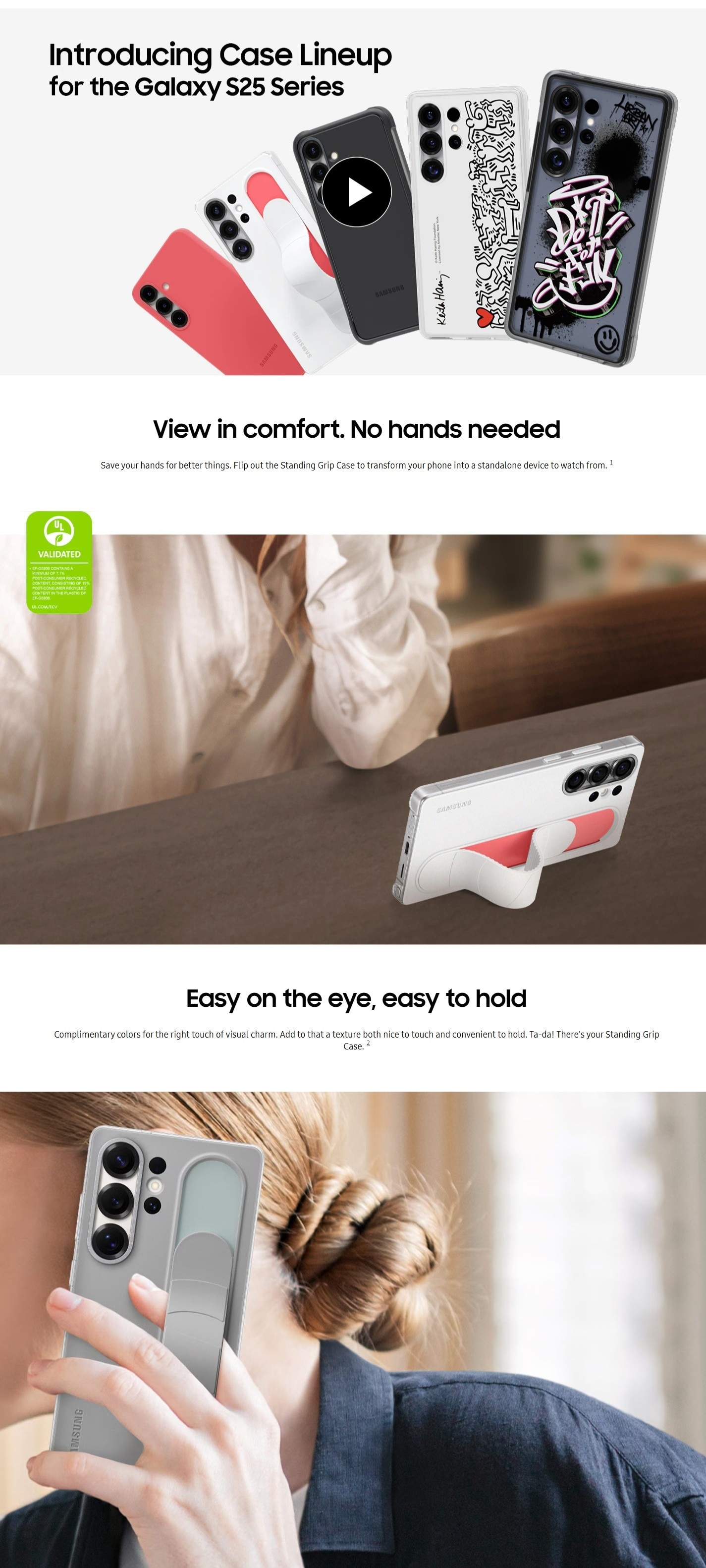 SAMSUNG Galaxy S25 Ultra Standing Grip Case