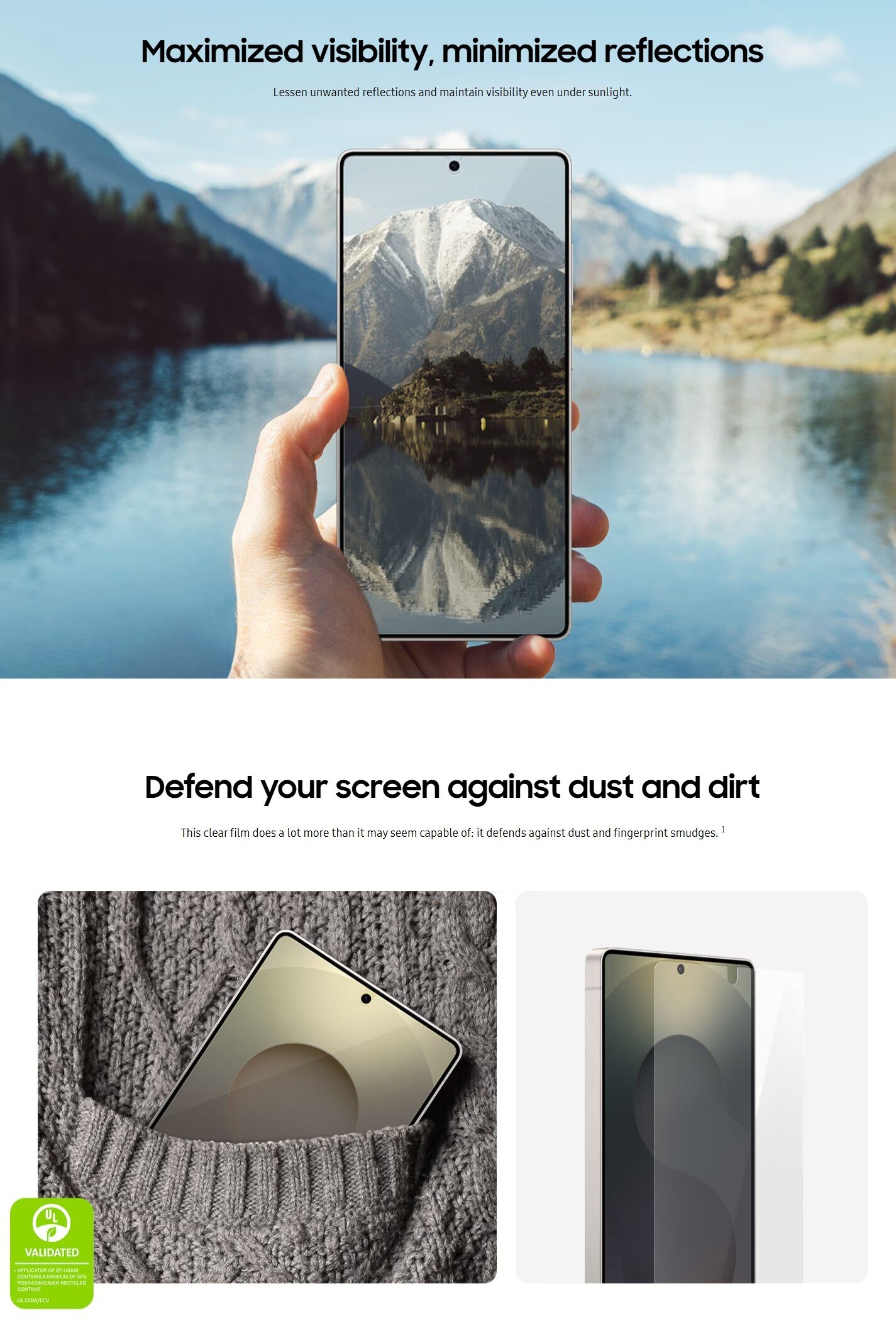 SAMSUNG Galaxy S25 Ultra Anti-Reflecting Screen Protector