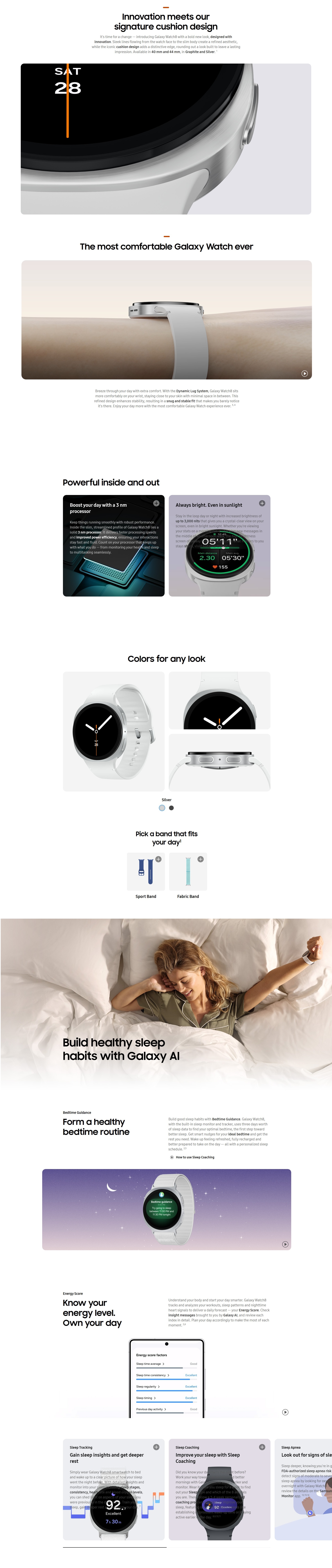 SAMSUNG Galaxy Watch8 44mm (BT) Smart Watch