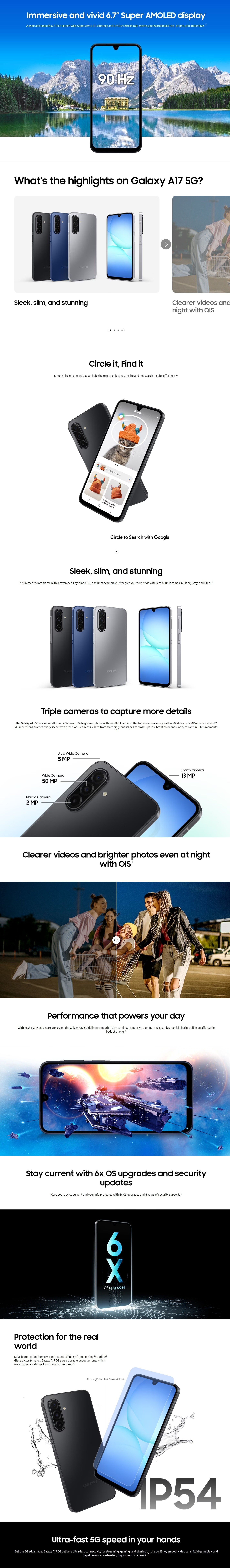 SAMSUNG Galaxy A17 Smartphone