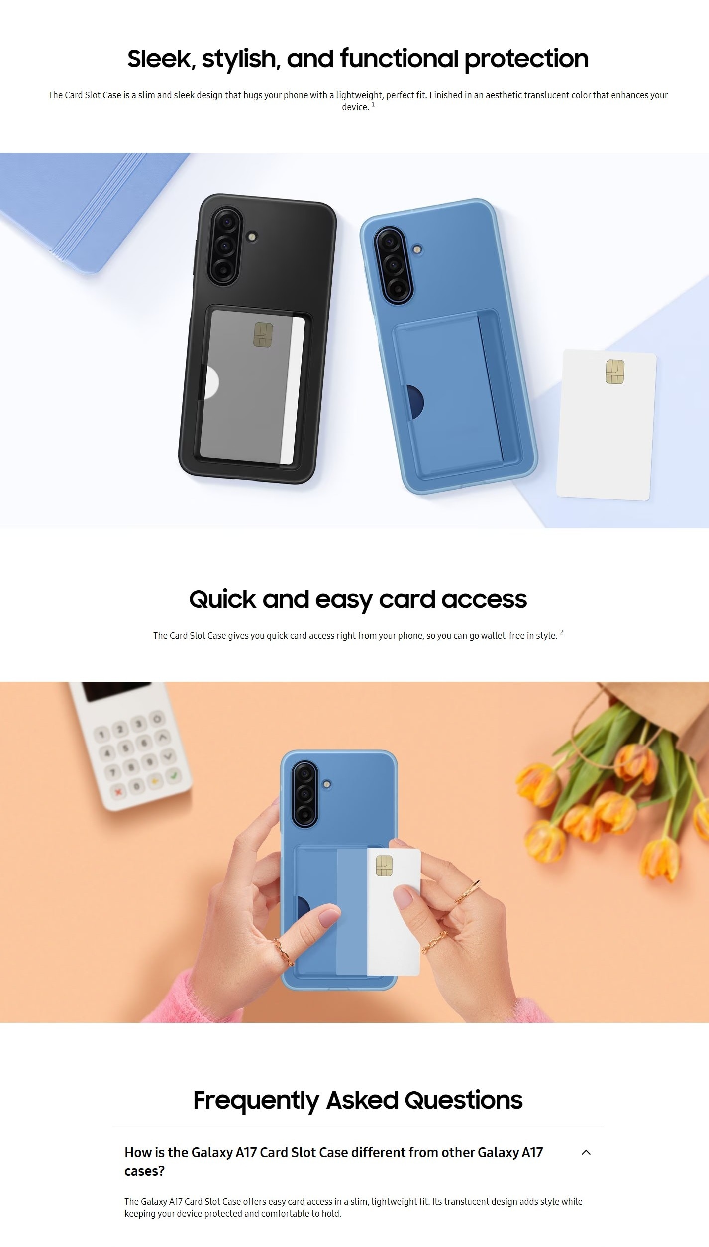 SAMSUNG Galaxy A17 Card Slot Case
