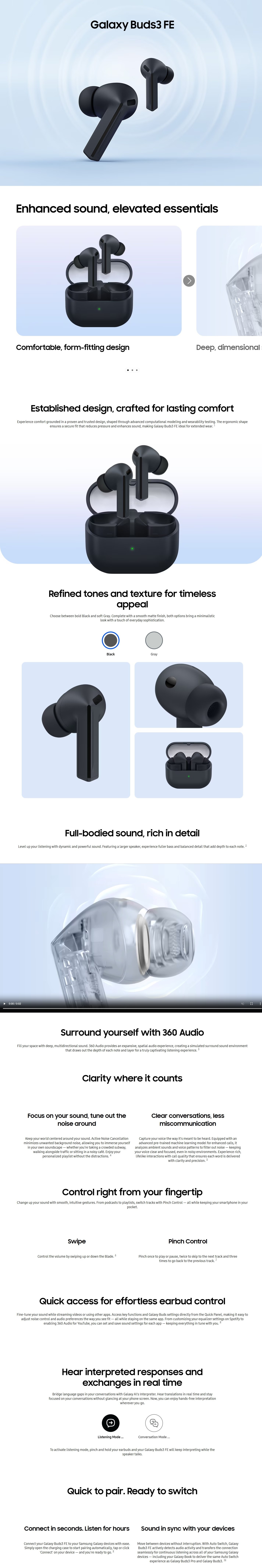 SAMSUNG Galaxy Buds3 FE Headphone