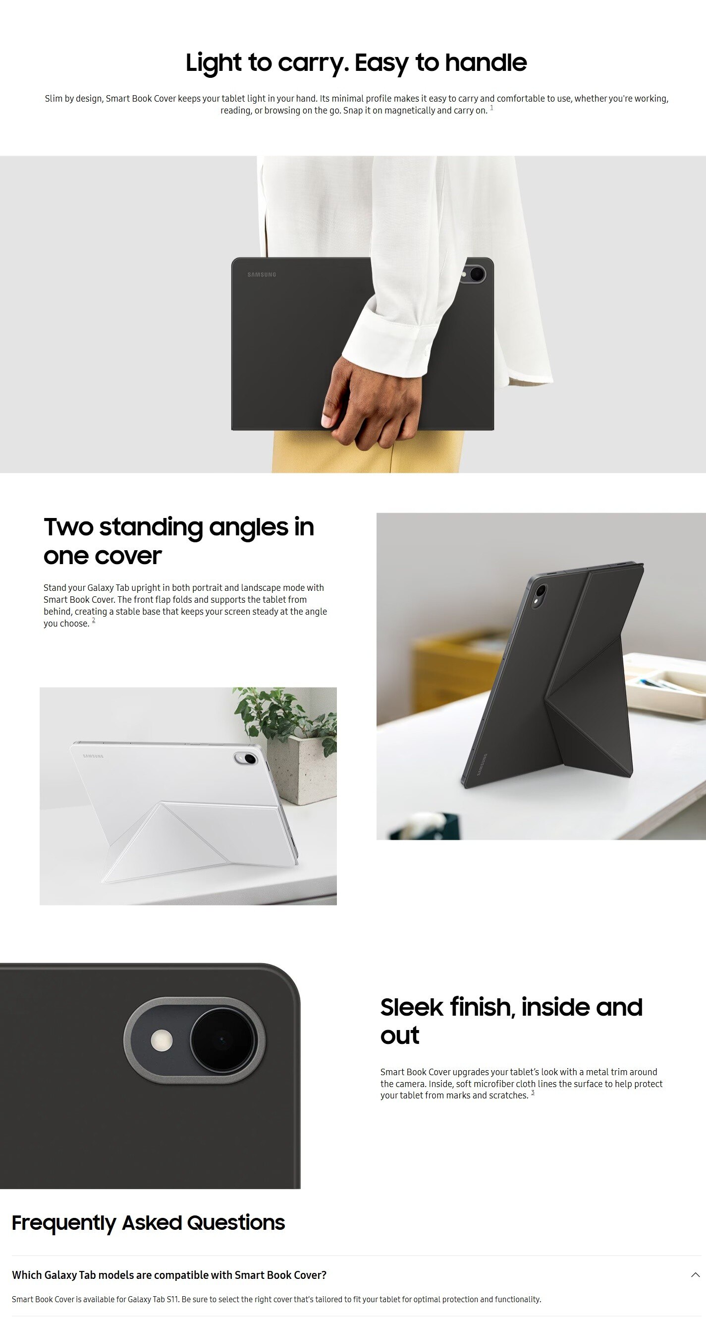 SAMSUNG Galaxy Tab S11 Smart Book Cover
