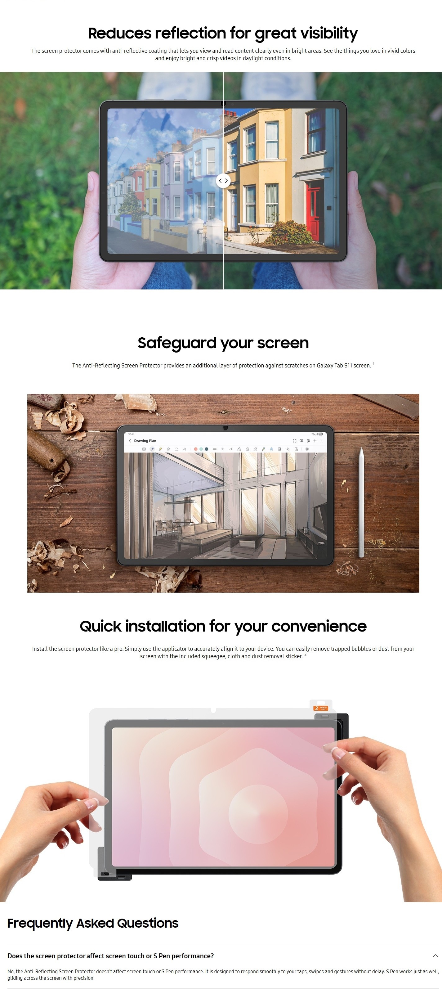 SAMSUNG Galaxy Tab S11 Anti-reflecting Screen Protector