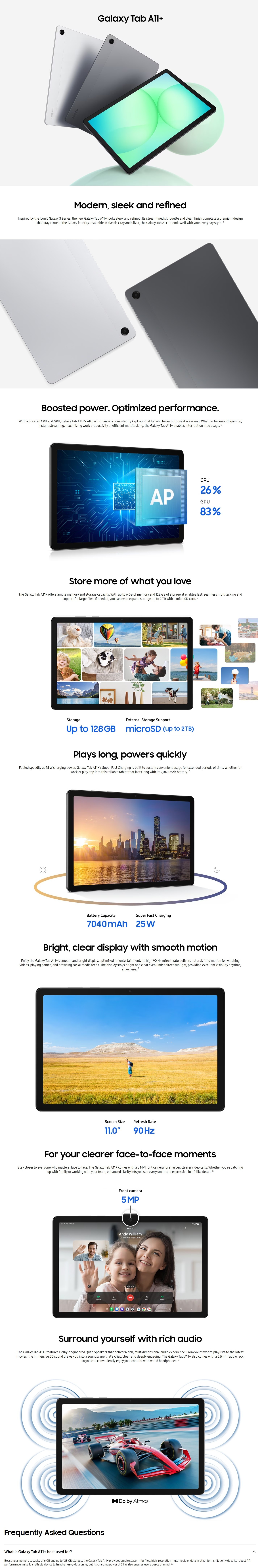 SAMSUNG Galaxy Tab A11+ Tablet