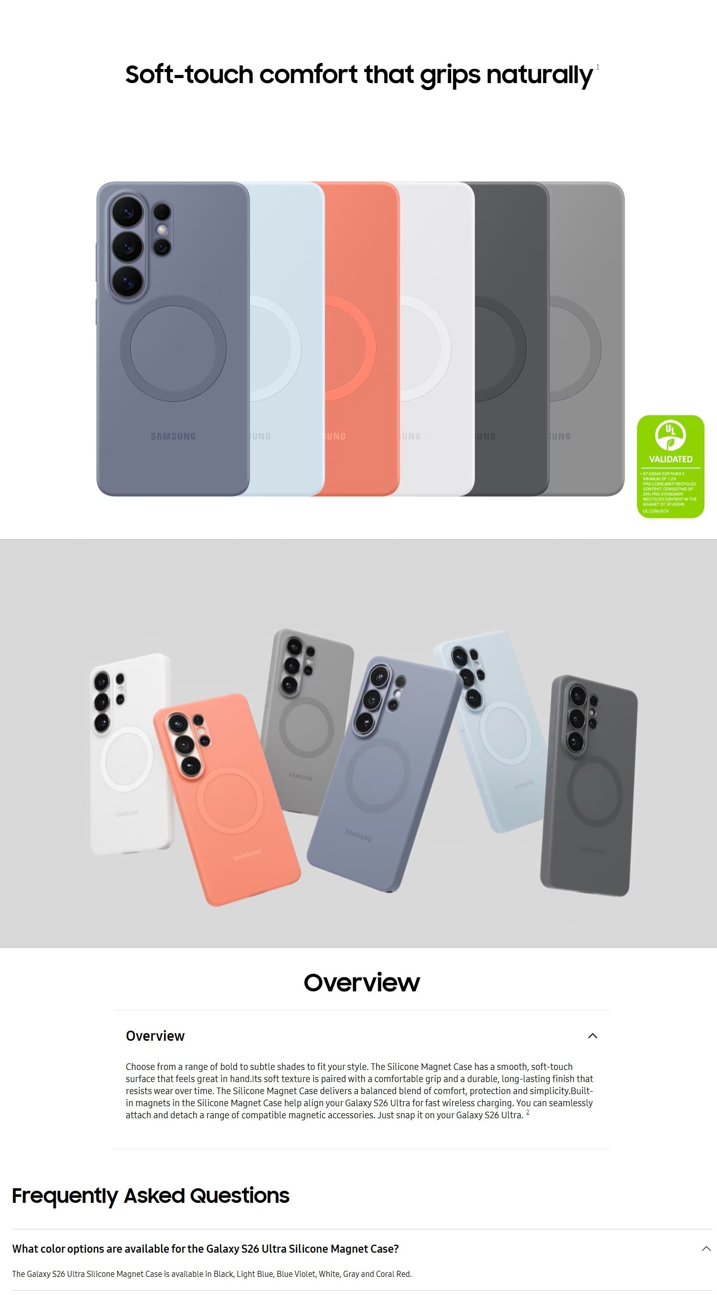 SAMSUNG Galaxy S26 Ultra Silicone Magnet Mobile Phone Case