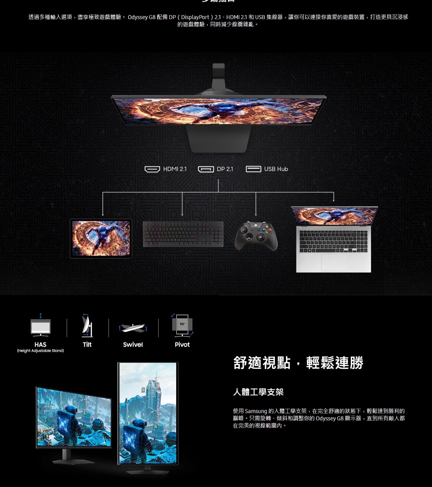 SAMSUNG 三星電子 LS32HG806ESXXK 32