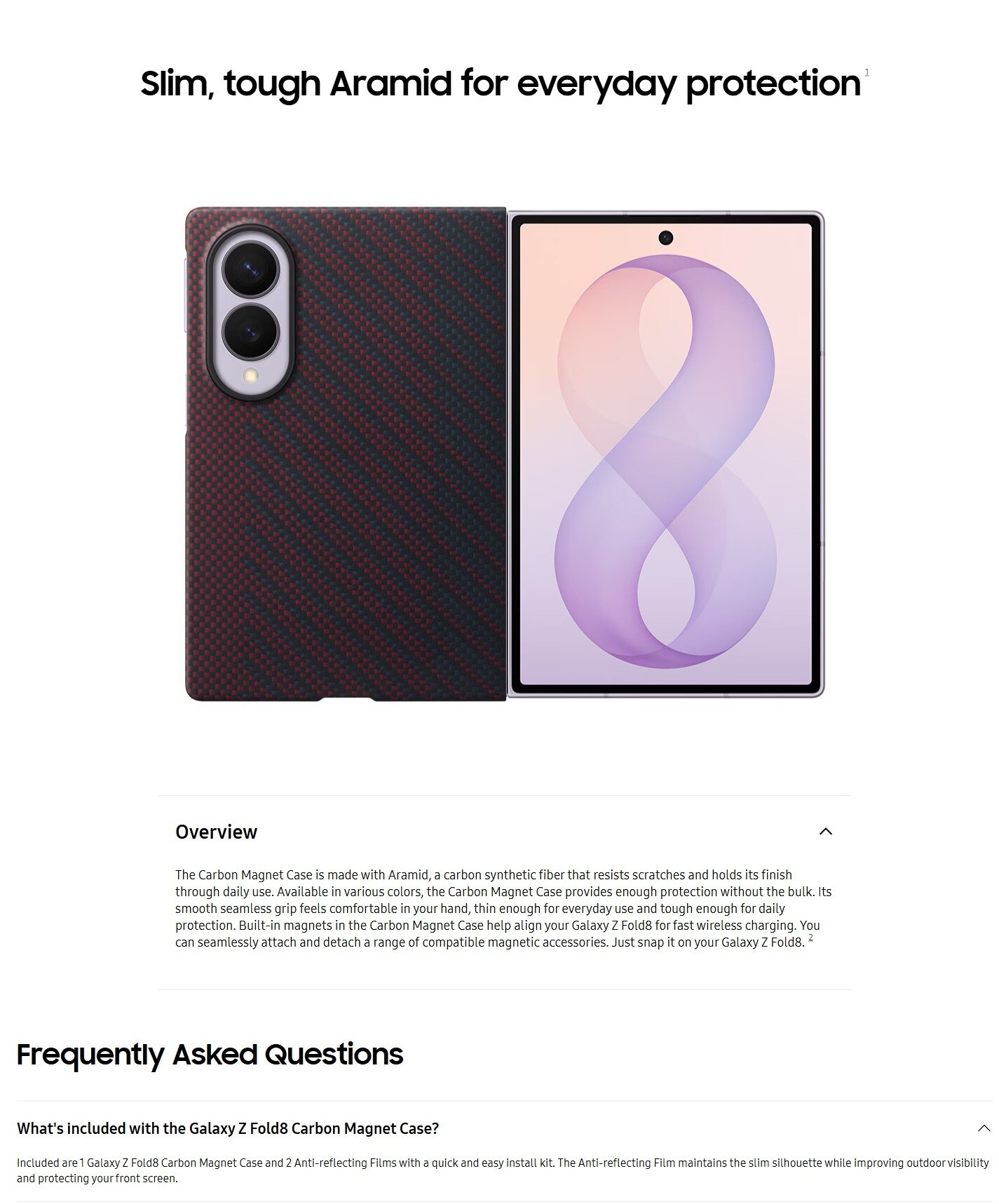 SAMSUNG Galaxy Z Fold8 Carbon Magnet Case
